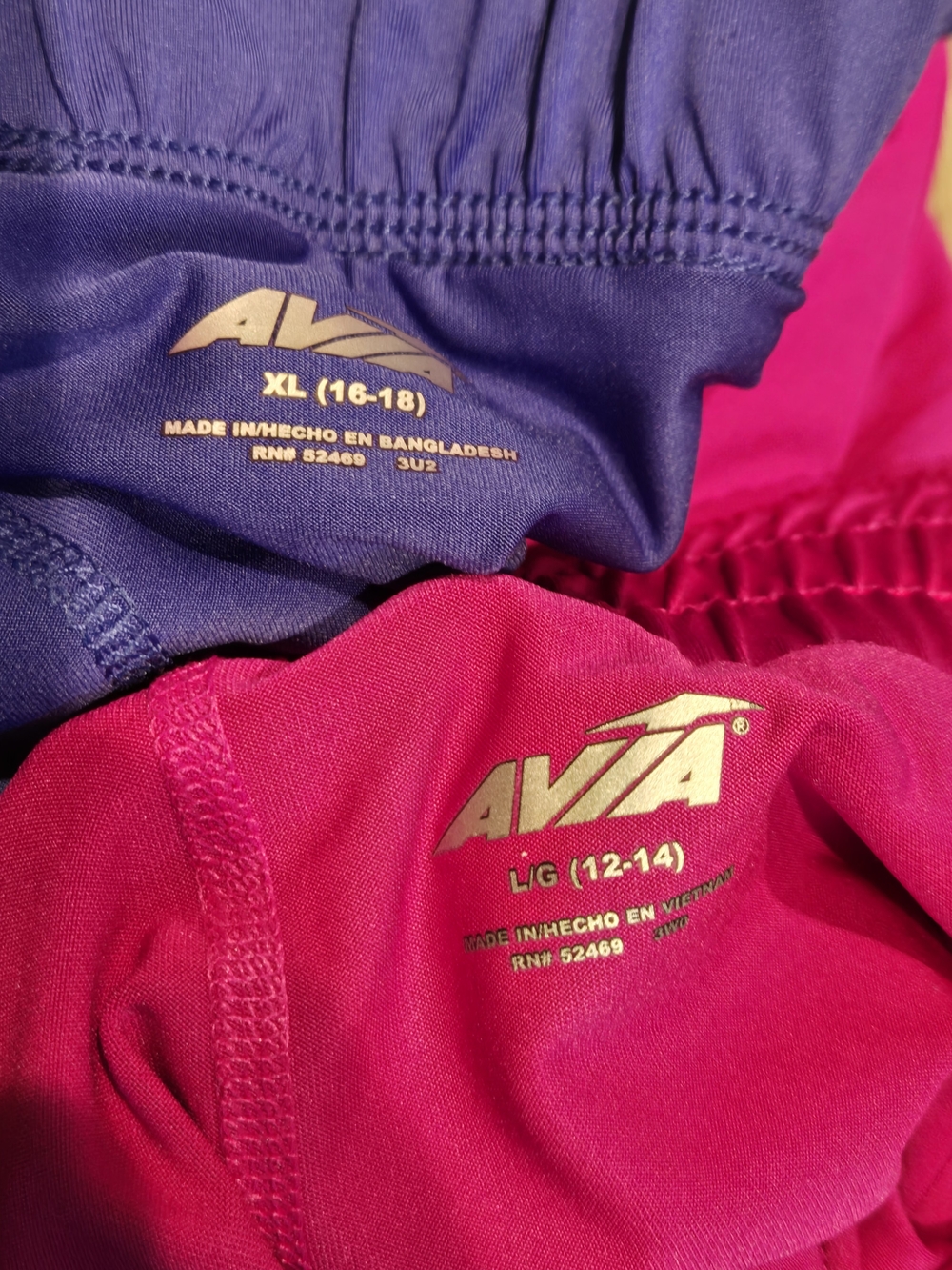 Avia Hot Pink and Royal Blue Athletic Shorts Set - Picture 2 of 2